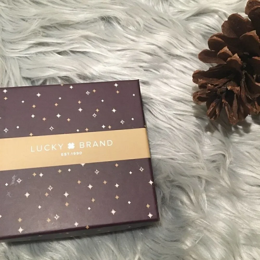 Lucky Brand Golden Cuff White Stone - Picture 8 of 8